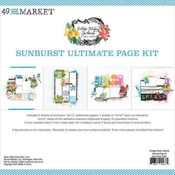 49 and Market Paper, Ultimate Page Kit - Vintage Artistry Sunburst