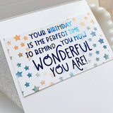 Taylored Expressions Embellishment, The Insiders - Birthday Wishes Vertical