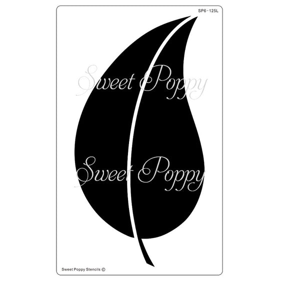 Sweet Poppy Stencil, Leaf Aperture