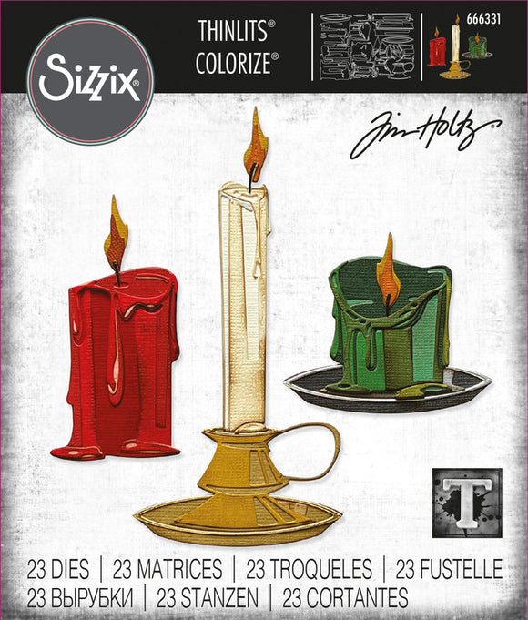 Sizzix Die, Tim Holtz Thinlits Colorize - Candleshop