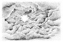 Stampscapes Stamp, Cloud with Sun