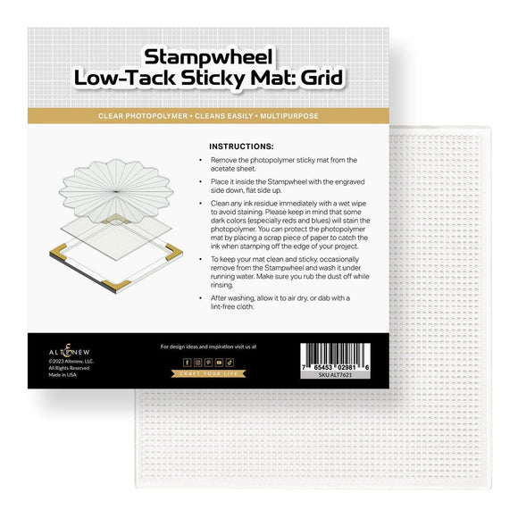 Altenew Tool, Stampwheel - Low Tack Sticky Mat Grid