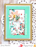Poppy Die, Floral Stem Collage