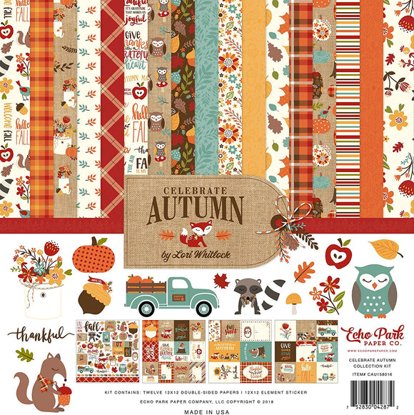 Echo Park Paper Collection Pack 12x12, Celebrate Autumn