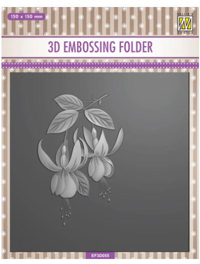 Nellie's Choice 3DEmbossing Folder, Square - Fuchsia