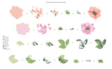 Altenew Stencil Set (3 in 1), Greenwood Flowers