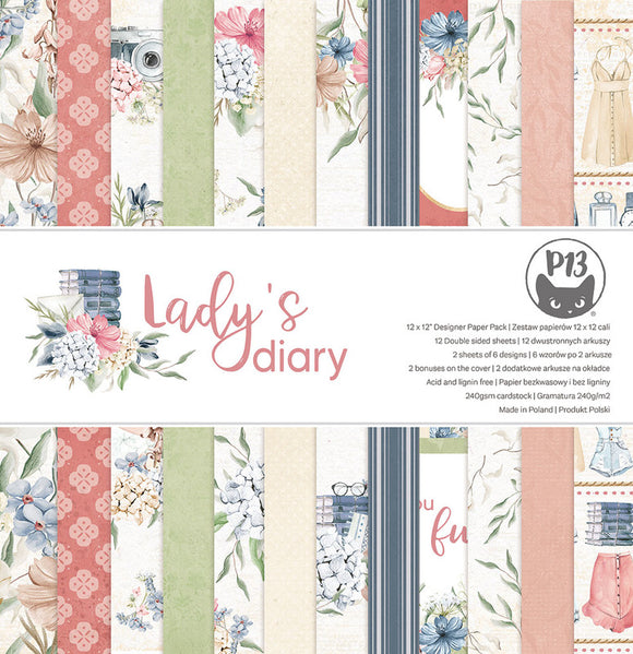 P13 Paper Pad 12x12, Lady's Diary