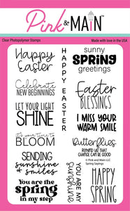 Pink & Main Stamp, Spring Sayings