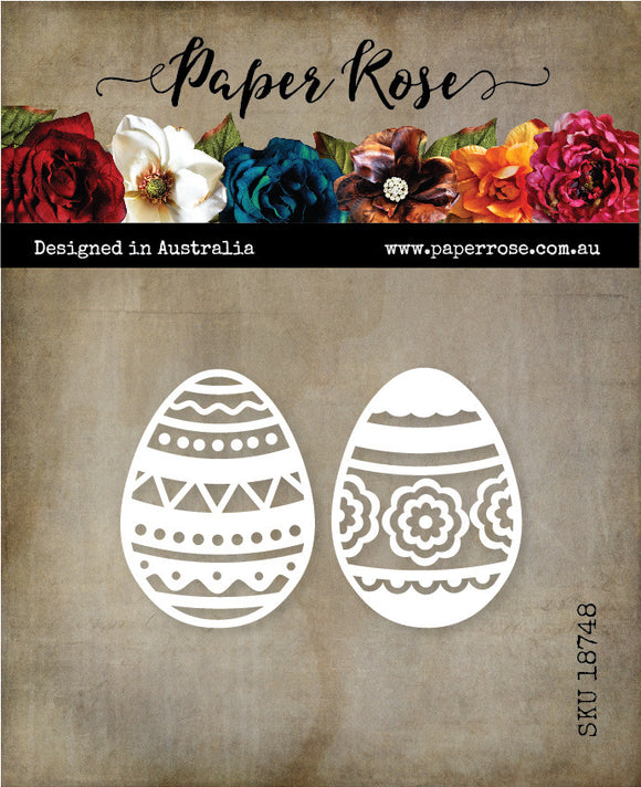 Paper Rose Die, Easter Eggs Decorative Large