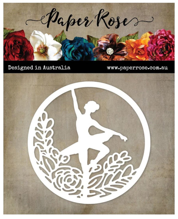 Paper Rose Die, Floral Dancer Circle