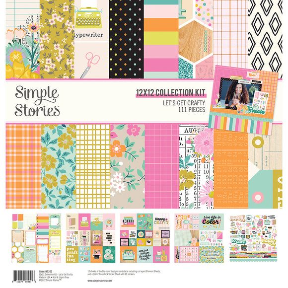 Simple Stories Paper Collection Pack 12X12, Let's Get Crafty