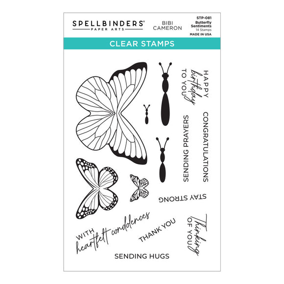Spellbinders Die, Bibi's Butterflies - Butterfly Sentiments