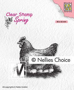Nellie's Choice Stamp, Spring Mother Hen
