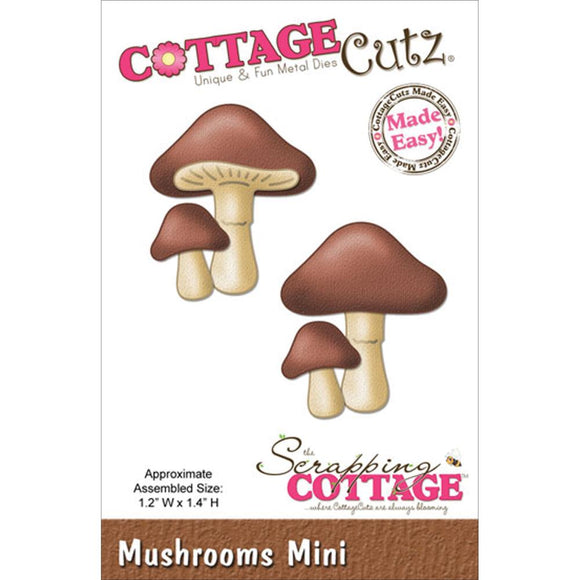 Cottage Cutz Die, Mini Mushrooms