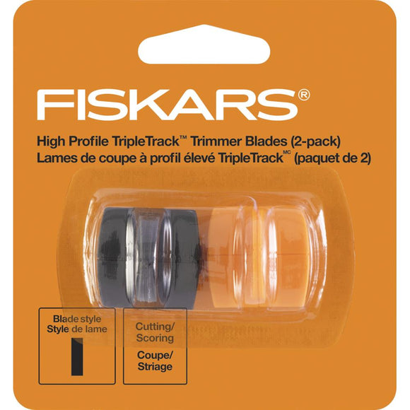 Fiskars Tool, Triple Track High-Profile Replacement Blades Titane,  2/Pkg