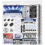 Reminisce Paper Pack 12x12, Game Day Hockey
