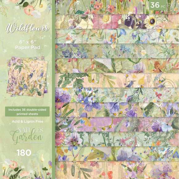 CC Nature's Garden Paper Pack 6x6, Wildflower