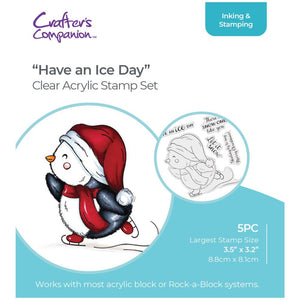 Crafters Companion Stamp, Have an Ice Day