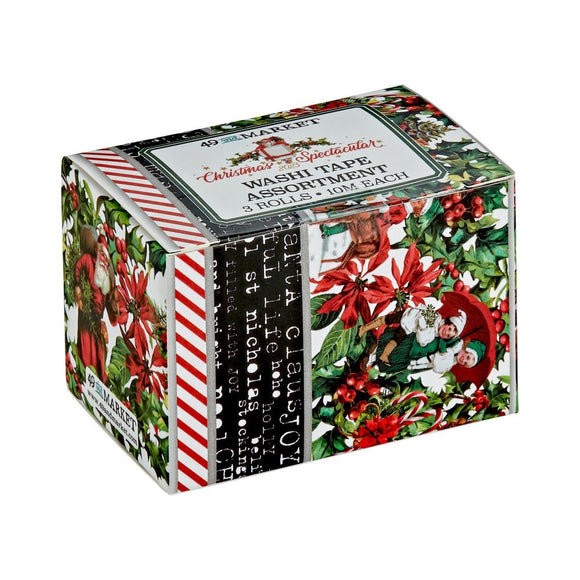 49 and Market Embellishment, Christmas Spectacular 2023 - Washi Tape Set 3/Pkg