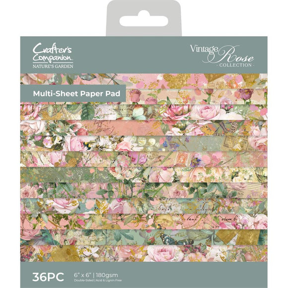 CC Nature's Garden Paper Pack 6x6, Vintage Rose
