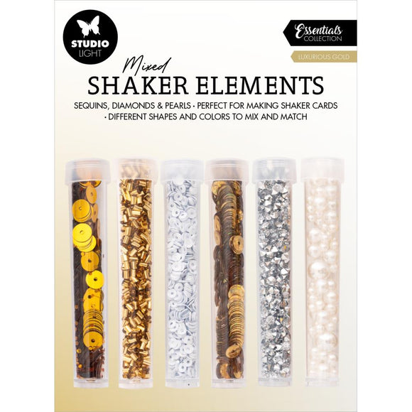 StudioLight Embellishment, Shaker Elements - Nr. 19, Luxurious Gold