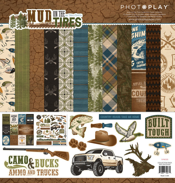 Photoplay Paper 12x12 Collection Pack, Mud on the Tires