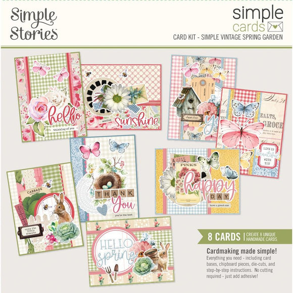 Simple Stories Paper Cards Card Kit , Simple Vintage Spring Garden