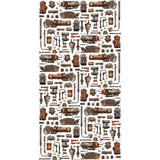 49 And Market Embellishment, Washi Sheets - Rust And Revs