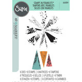 Sizzix Stamp & Die, 8PK w/6PK Framelits By 49 And Market - Build-A-Burst Artsy Lace Mix
