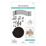Spellbinders Dies,  Etched by Bibi Cameron - Notes & Stave Pop-Up