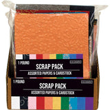 AC Colorbok Paoer, Scrap Pack Paper 1lb Various Sizes