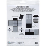 49 And Market Album, Create-An-Album -  Foundation Inserts 6x8" Black - Assort 2 Black