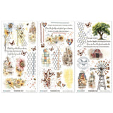 49 And Market Paper, Whispering Way - Rub-On Transfer Set 6"X12"