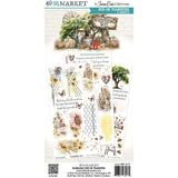 49 And Market Paper, Whispering Way - Rub-On Transfer Set 6"X12"