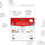 Katy Sue Embellishment, Kanban Crafts Christmas Verses Peelables, 48 stickers