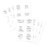 Katy Sue Embellishment, Kanban Crafts Christmas Verses Peelables, 48 stickers