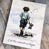 Cosmic Shimmer Stamp, Andy Skinner - Let The Adventure Begin
