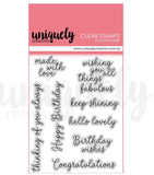 Uniquely Creative Stamp - Celebration Sentiments