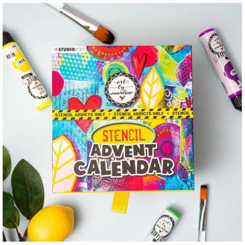 PRE-ORDER!!  SL - Art by Marlene Advent Calendar Stencil Addicts Only - Essentials