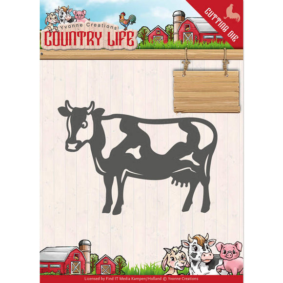 FIT Die, Yvonne Creations, Country Life - Cow