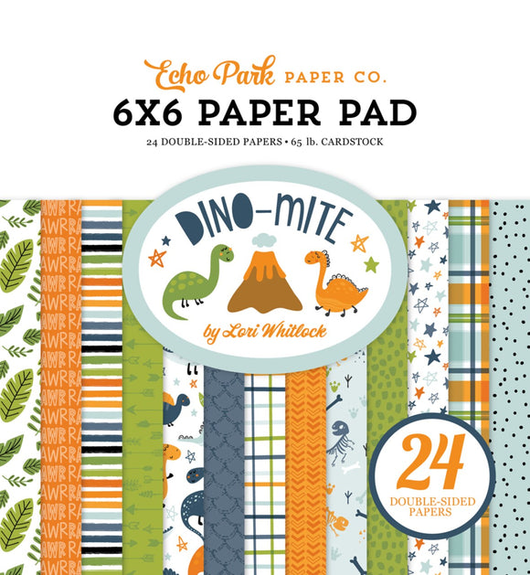 Echo Park Paper Pad 6x6, Dino-Mite