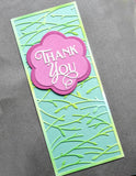 Poppystamps Die -  Thank You Poe Script