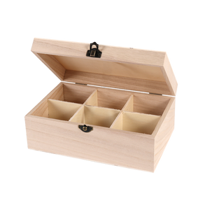 Pentacolor Mixed Media Supplies, Box Sets - Wood Tea Chest, 6 compartments