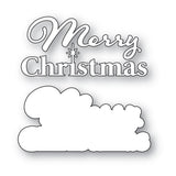 Poppystamps, Die - Merry Christmas Fluffy Script