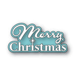 Poppystamps, Die - Merry Christmas Fluffy Script