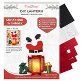 CrafTreat DIY Paper Lanterns - Santa Stuck in Chimney
