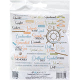 NEW Product!  49 And Market Embellishment, Coastal Soul - Chipboard Set