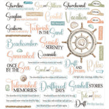 NEW Product!  49 And Market Embellishment, Coastal Soul - Chipboard Set