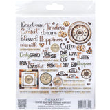 NEW Product!  49 And Market Embellishment, Country Heart Cafe - Chipboard Assortment