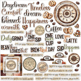 NEW Product!  49 And Market Embellishment, Country Heart Cafe - Chipboard Assortment